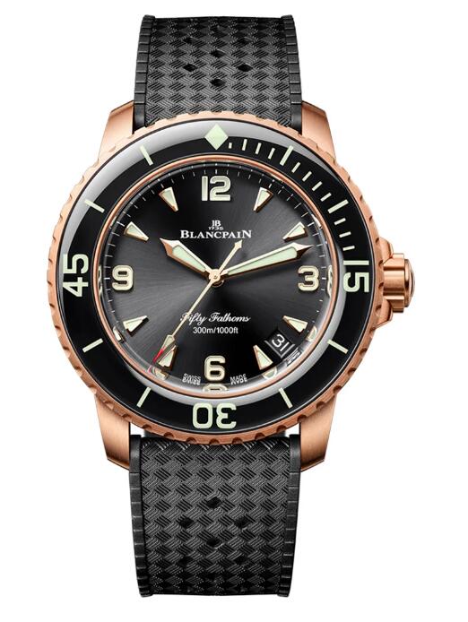 Blancpain FFifty Fathoms Automatique Replica Watch 5010-36B30-B64 - Click Image to Close